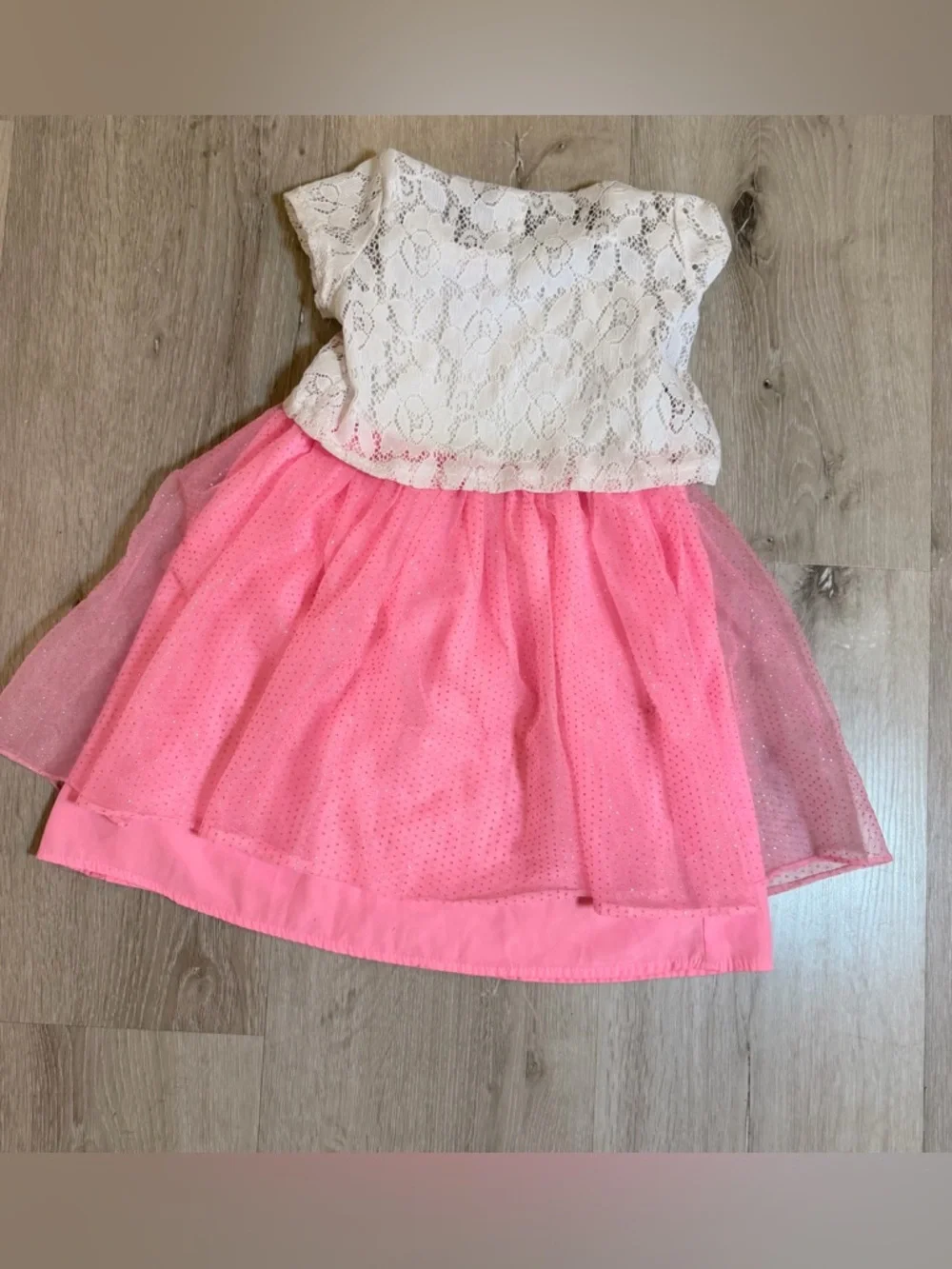 Hello Kitty Girls White Lace & Pink Tutu Dress - Size XS (4/5) - Picture 6 of 6
